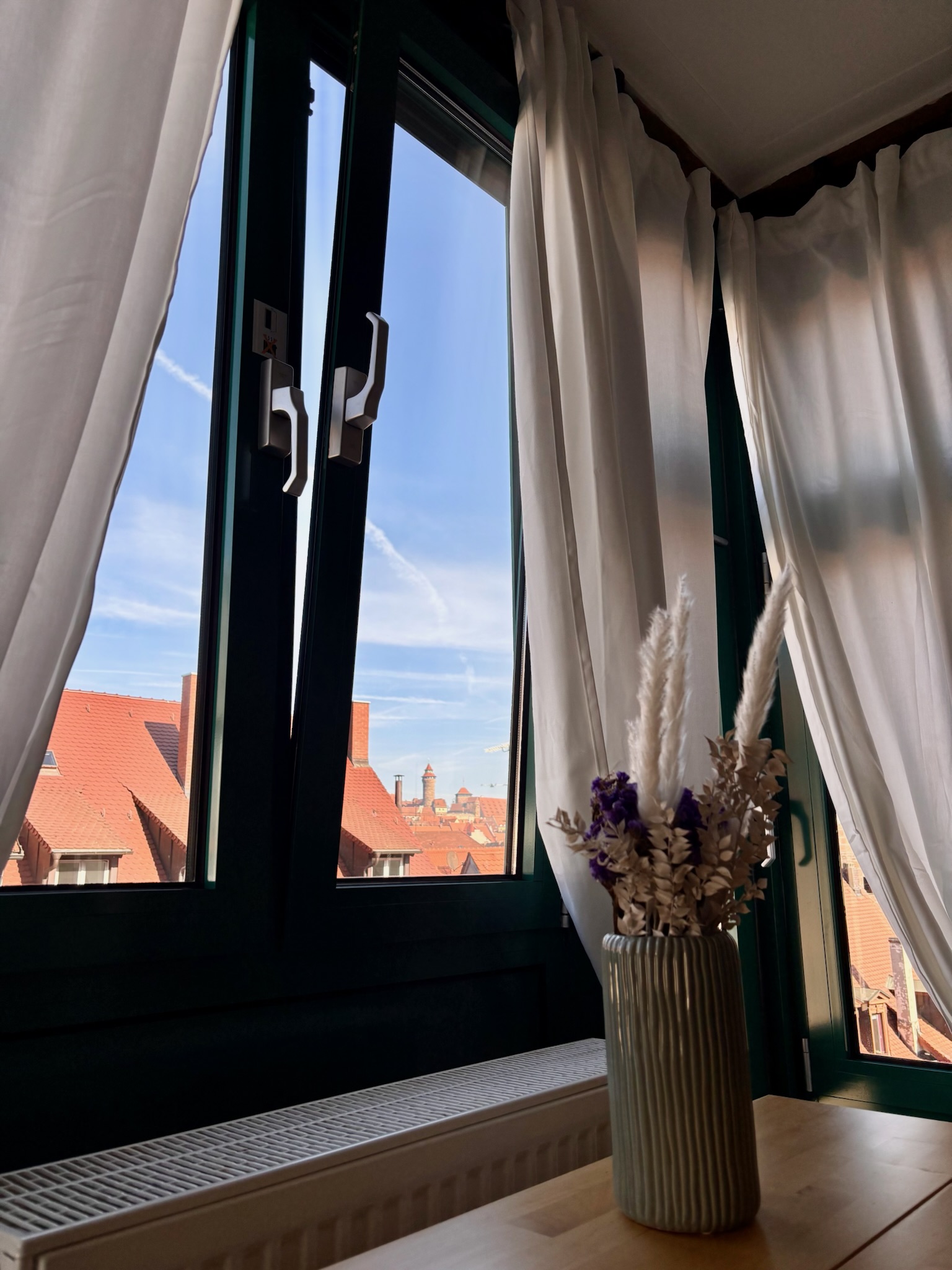 Rooftop views from Cobblestones studio